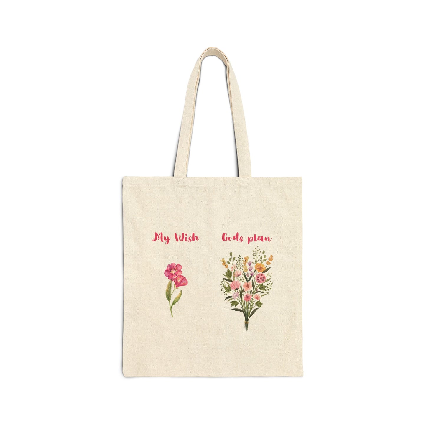 Christian Floral Tote Bag