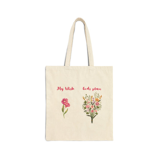 Christian Floral Tote Bag