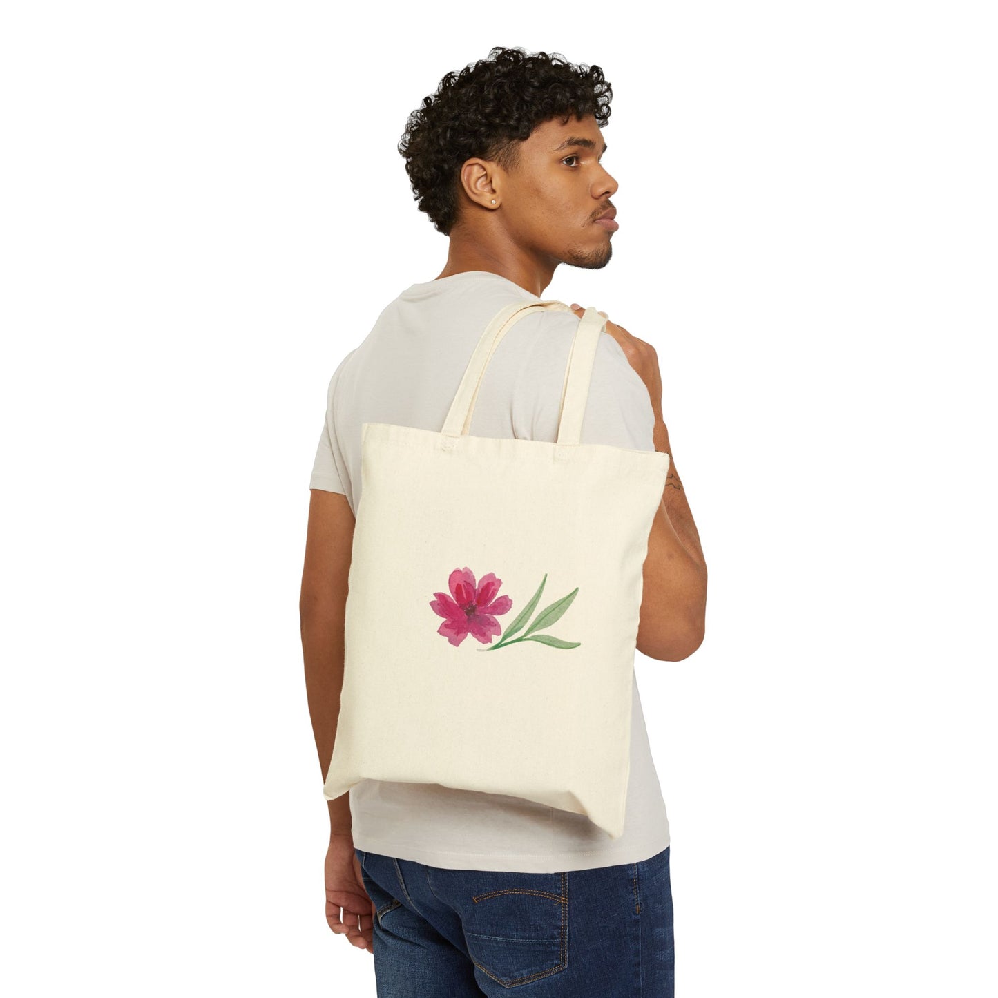 Christian Floral Tote Bag